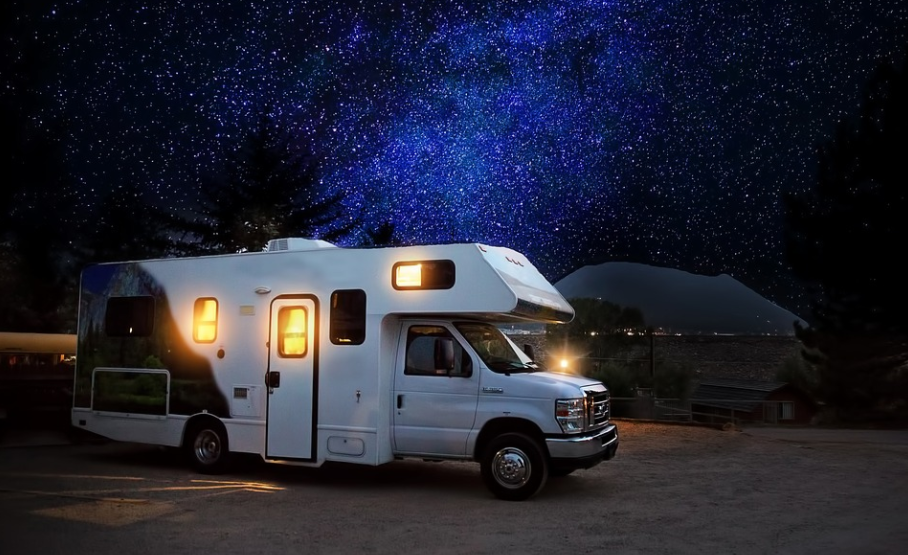 RV at night
